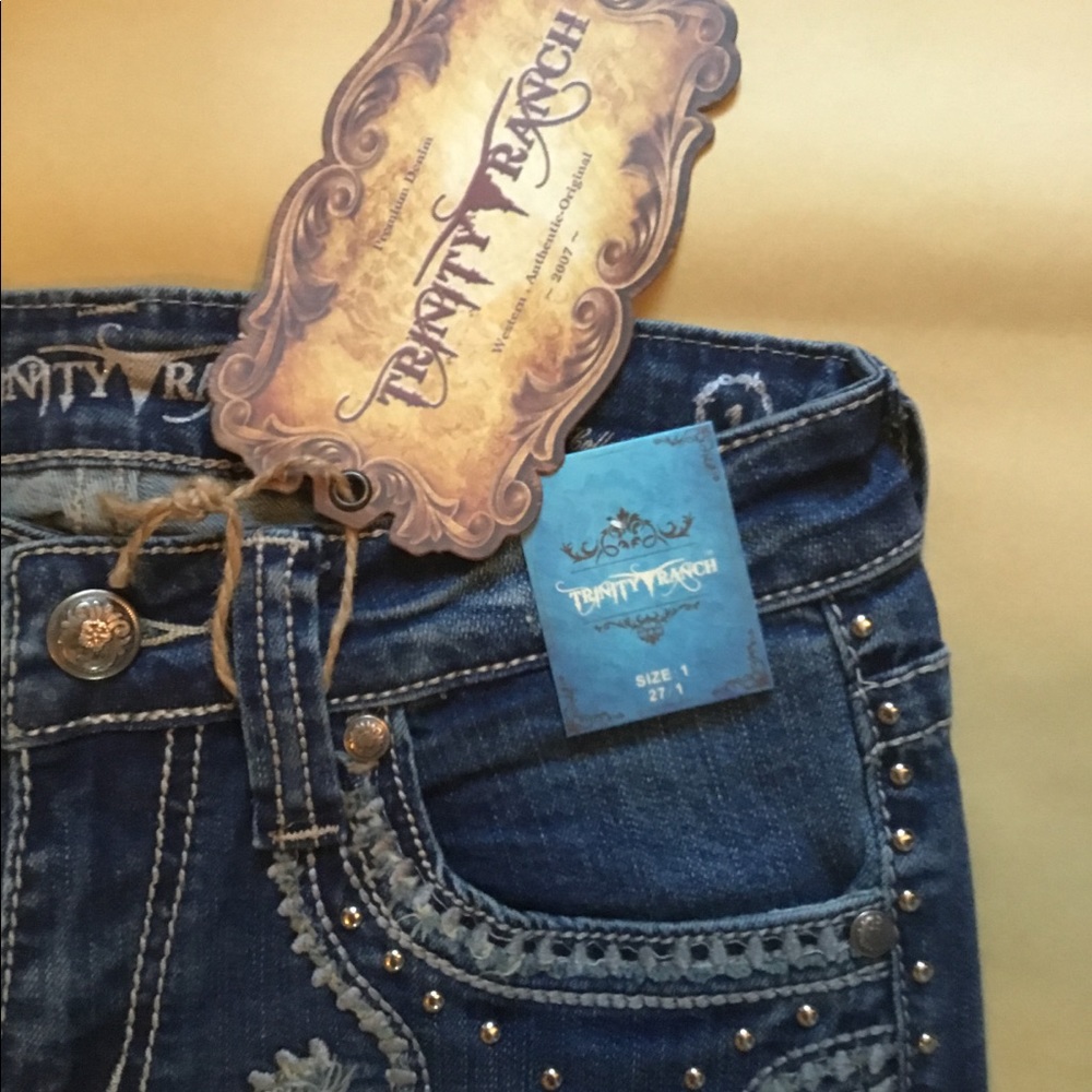 Montana West Trinity Ranch embroidered  Jeans - Picture 3 of 7